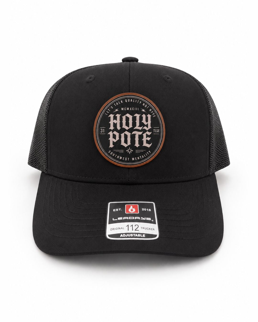 Casquette Trucker holypote noire