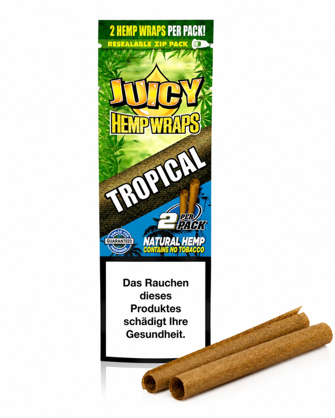 Blunt Juicy Hemp Wraps – Feuilles de Chanvre Aromatisées x2