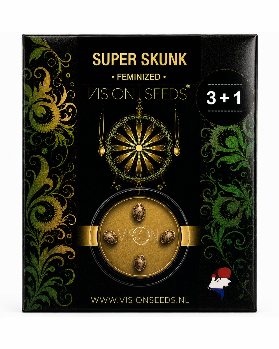 Super Skunk – 3+1 Graines de collection Vision Seeds®