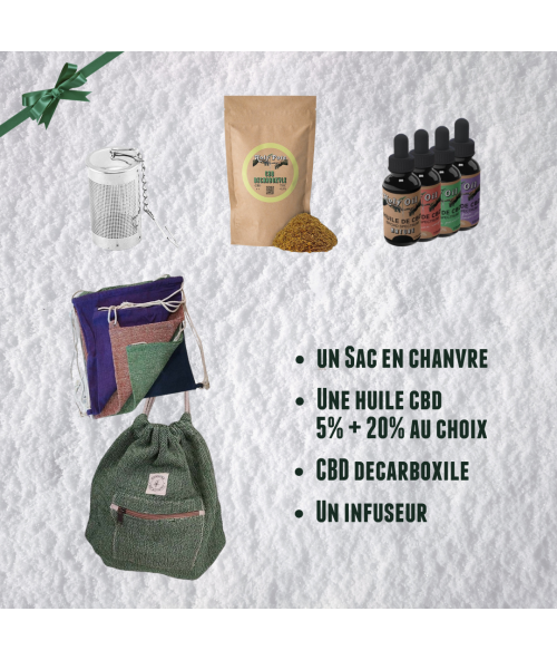 accesoires-cbd-sac-en-chanvre-huile-de-cbd-décarboxilé-infuseur