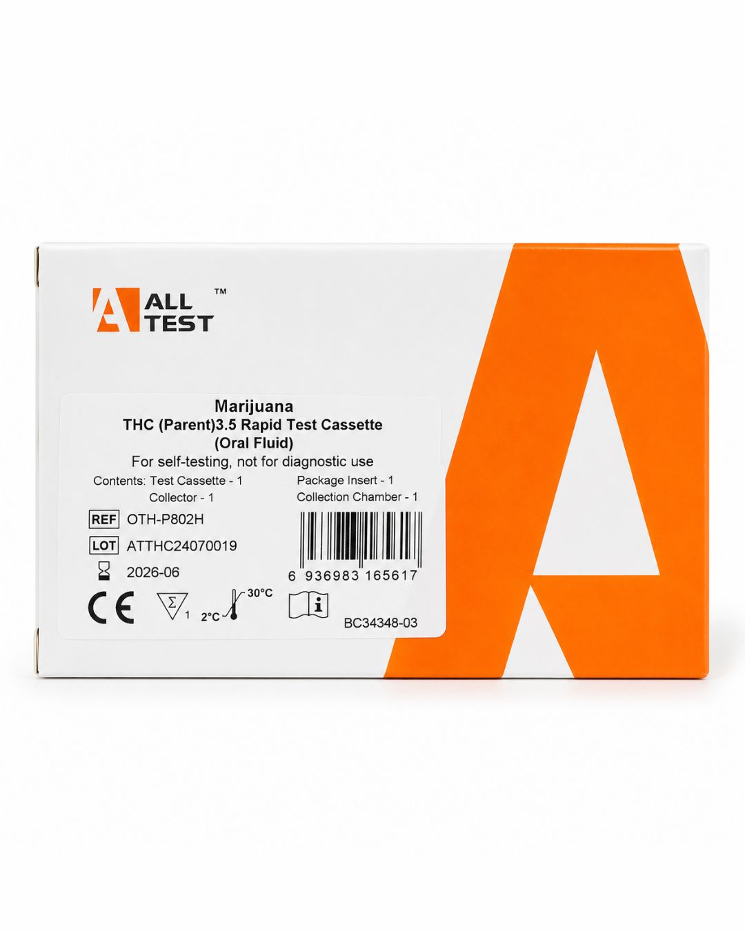 Test salivaire THC Alltest® – Détection rapide 3,5 ng/mL