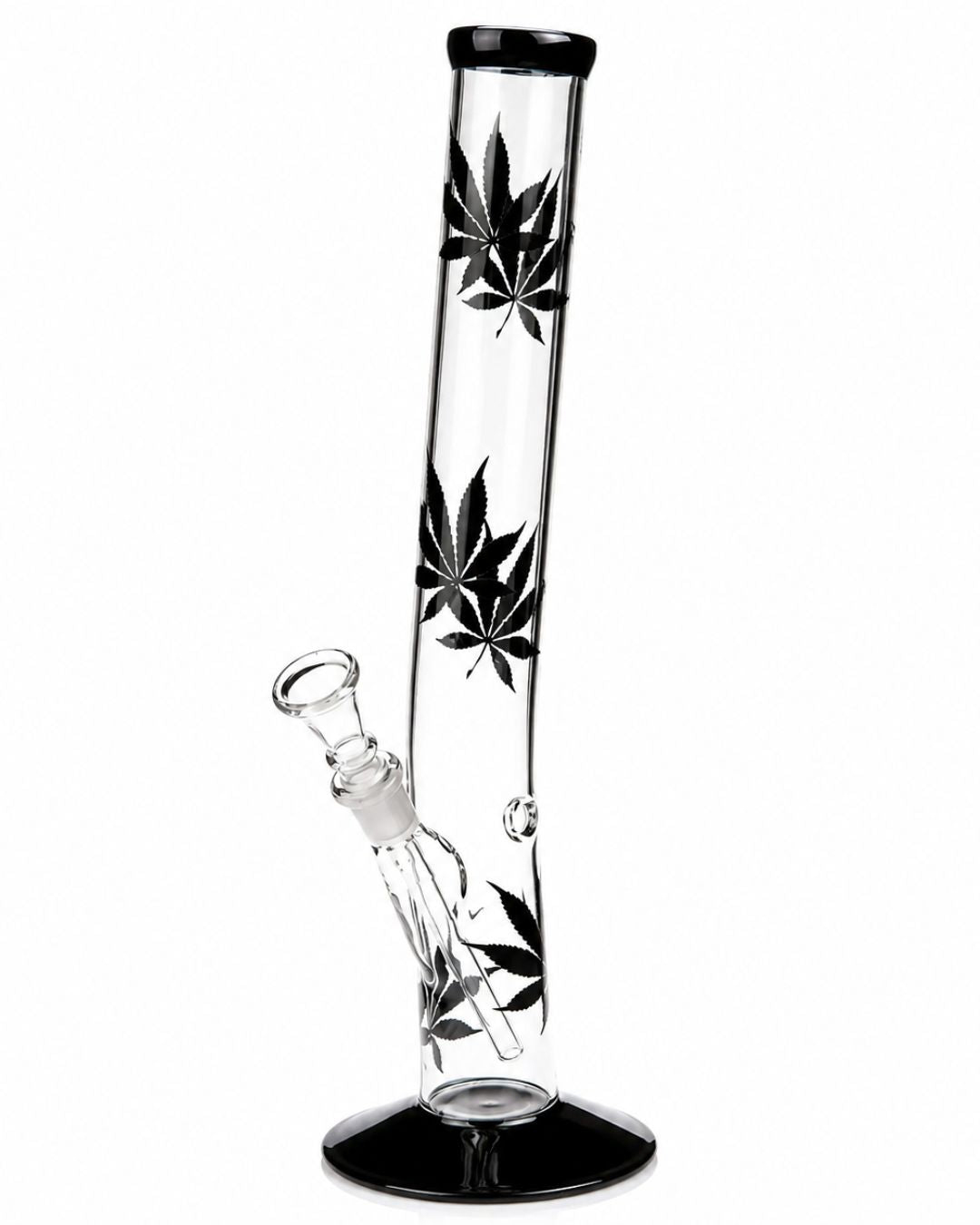 Bang en verre Multi Leaf Hangover Black – 35 cm