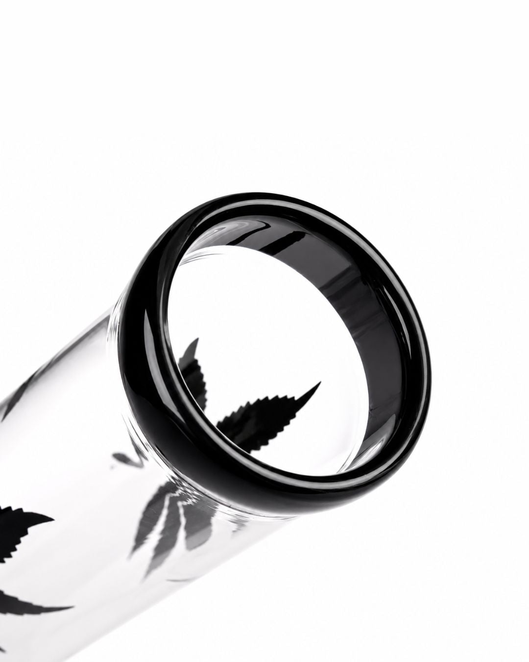 Bang en verre Multi Leaf Hangover Black – 35 cm