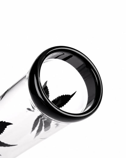 Bang en verre Multi Leaf Hangover Black – 35 cm