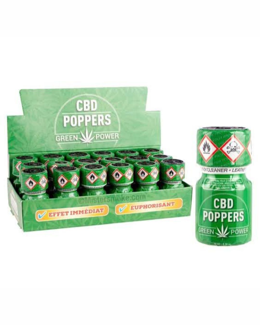 Poppers CBD Green Power 10 ml – Arôme Chanvre