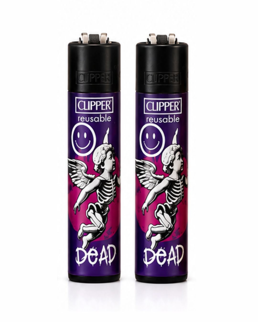 Briquet Clipper Métal – Collection Angels