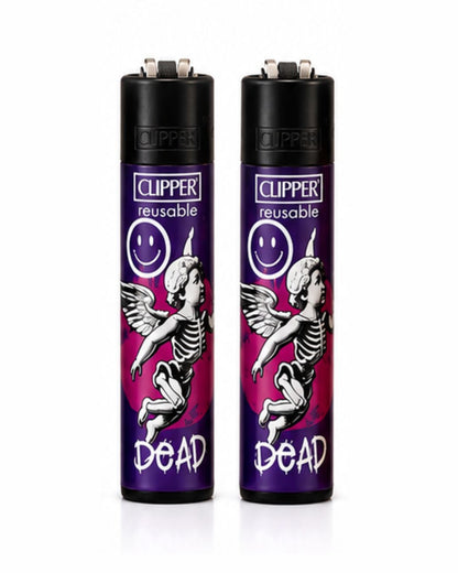 Briquet Clipper Métal – Collection Angels