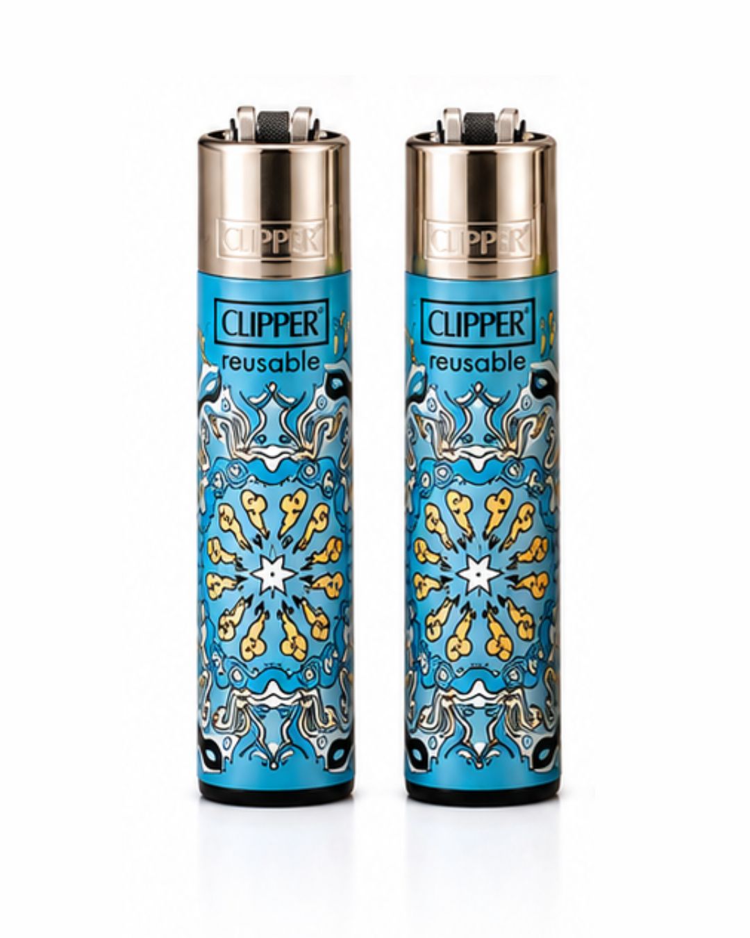 Briquet Clipper Mandala – Rechargeable & Réutilisable