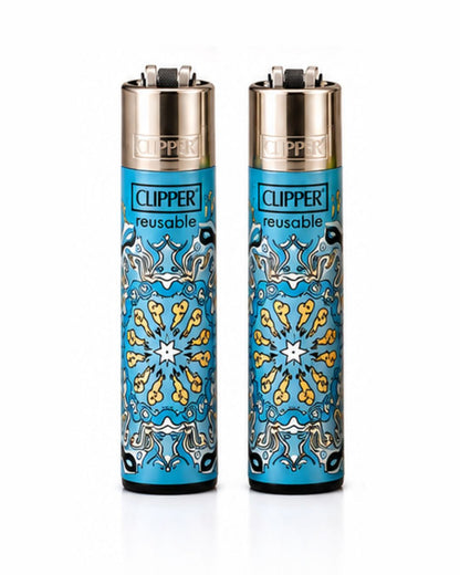 Briquet Clipper Mandala – Rechargeable & Réutilisable