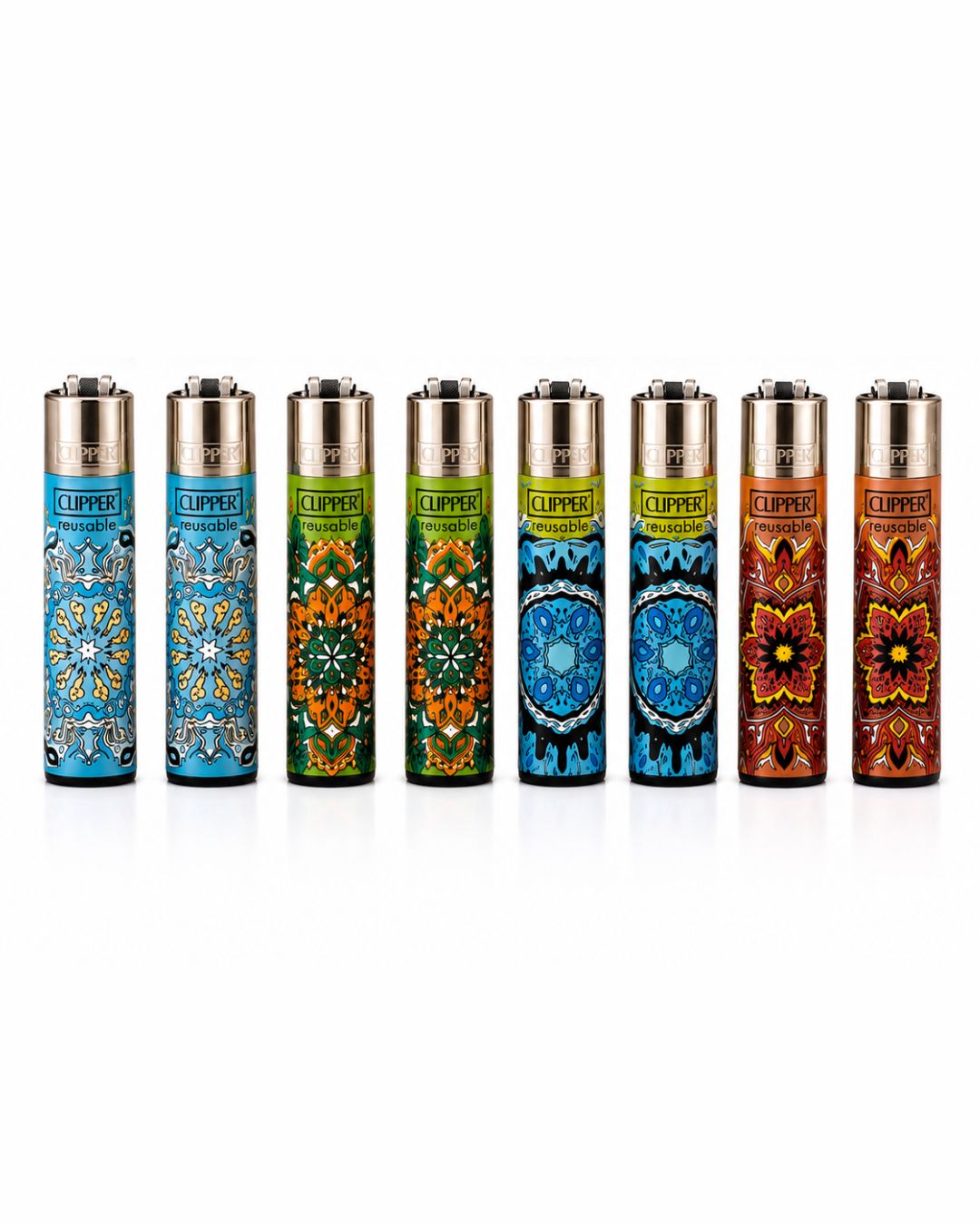 Briquet Clipper Mandala – Rechargeable & Réutilisable