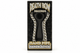 Vue de face du packaging Death Row Records Hand Pipe Sandblasted avec pipe noire en verre sablé, présenté sur fond blanc