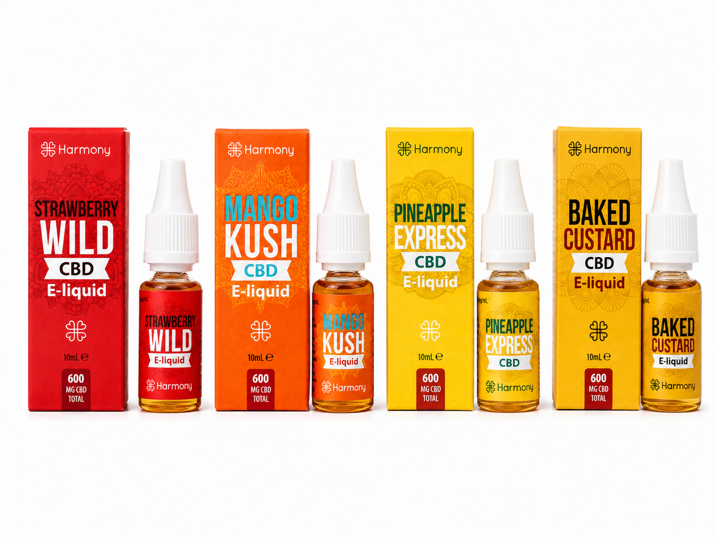 E-liquide CBD Harmony 600 mg - 10 ml | 4 Saveurs