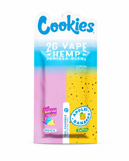 Puff Cookies® 2G Dual Chamber Triple Scoop x Apples & Bananas