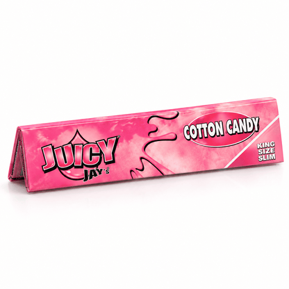 Feuilles Juicy Jay’s Cotton Candy King Size Slim aromatisées goût barbe à papa