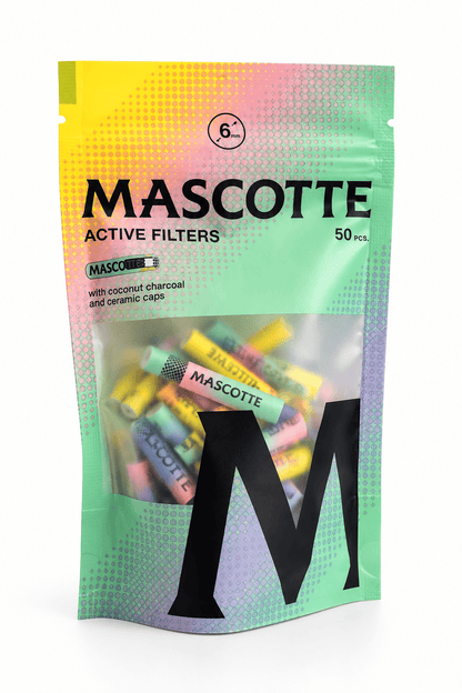 Filtres actifs Mascotte Bright Colors 6 mm – sachet de 50 filtres