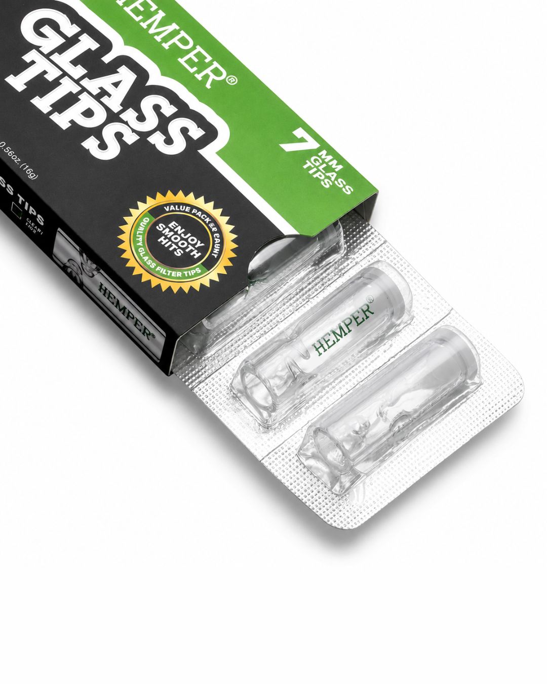 Filtres en Verre Hemper 7 mm – Boîte de 5 filtres réutilisables