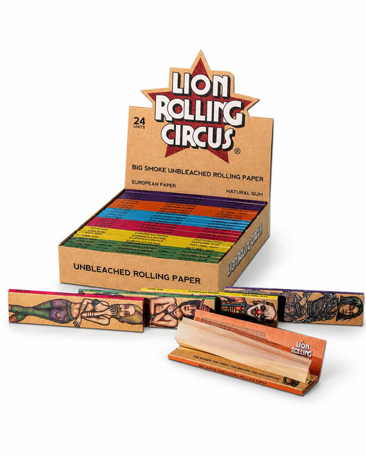 Lion Rolling Circus Big Smoke – Feuilles Slim Non Blanchies