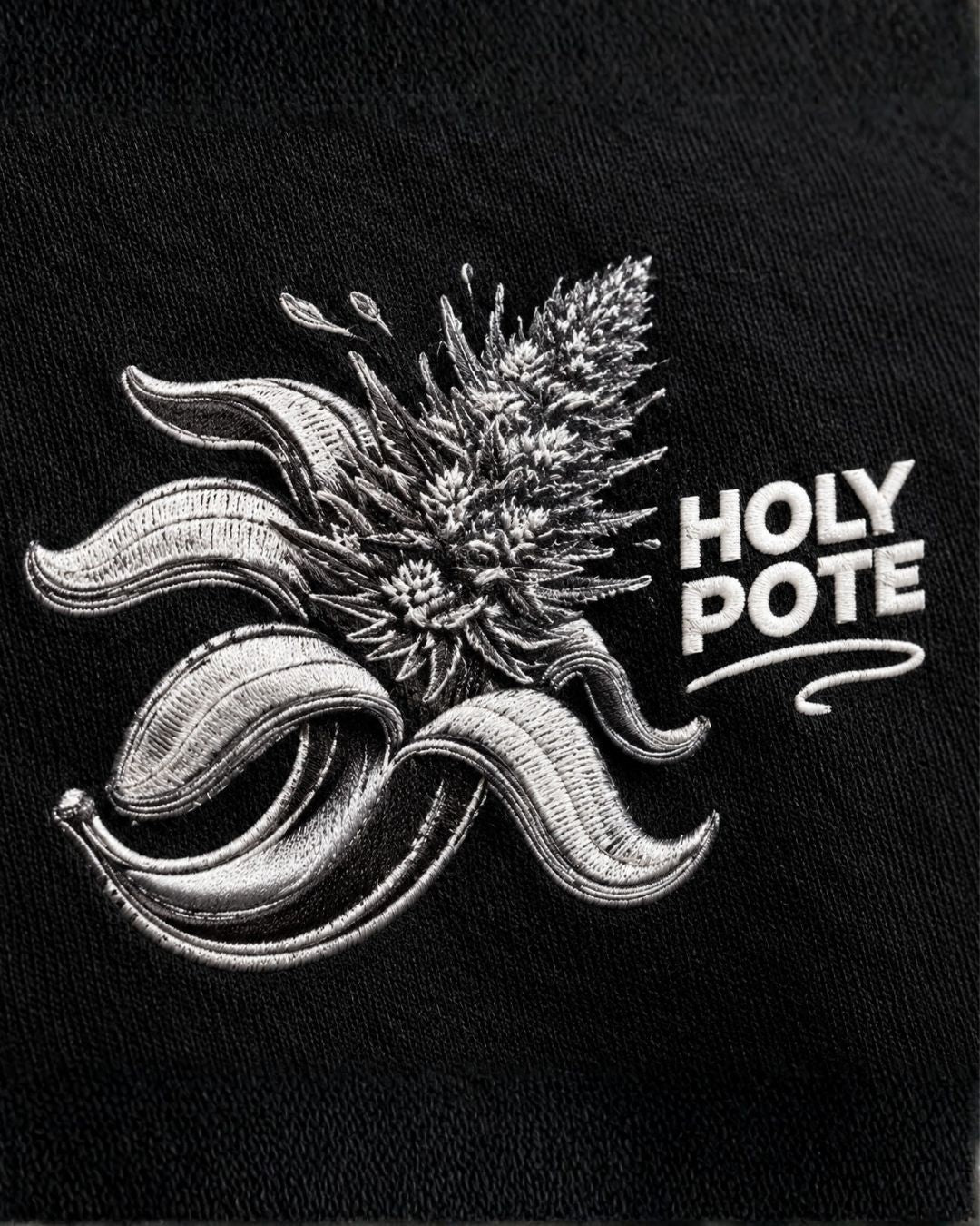 T-shirt holypote Noir – Banana Kush