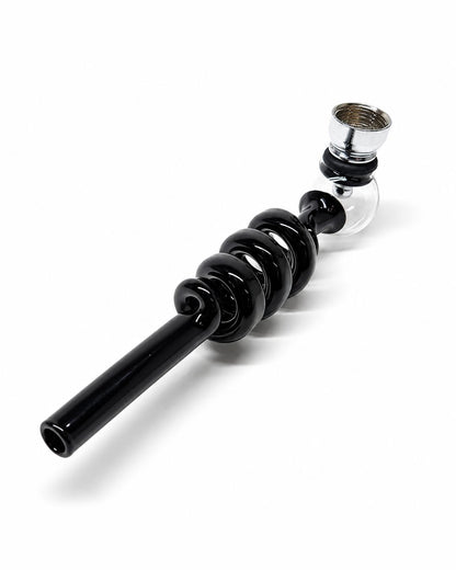 Pipe Spirale en Verre Noir