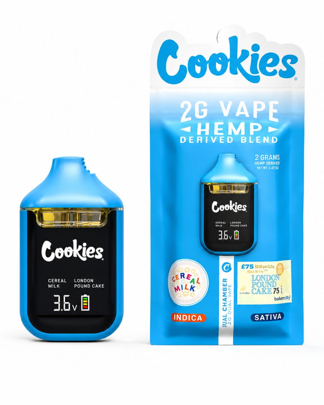 Puff Cookies® 2G Dual Chamber Cereal Milk x London Pound Cake