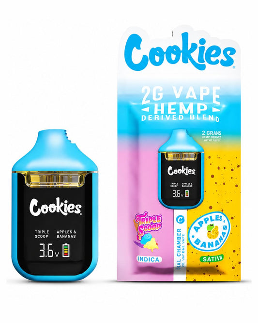 Puff Cookies® 2G Dual Chamber Triple Scoop x Apples & Bananas