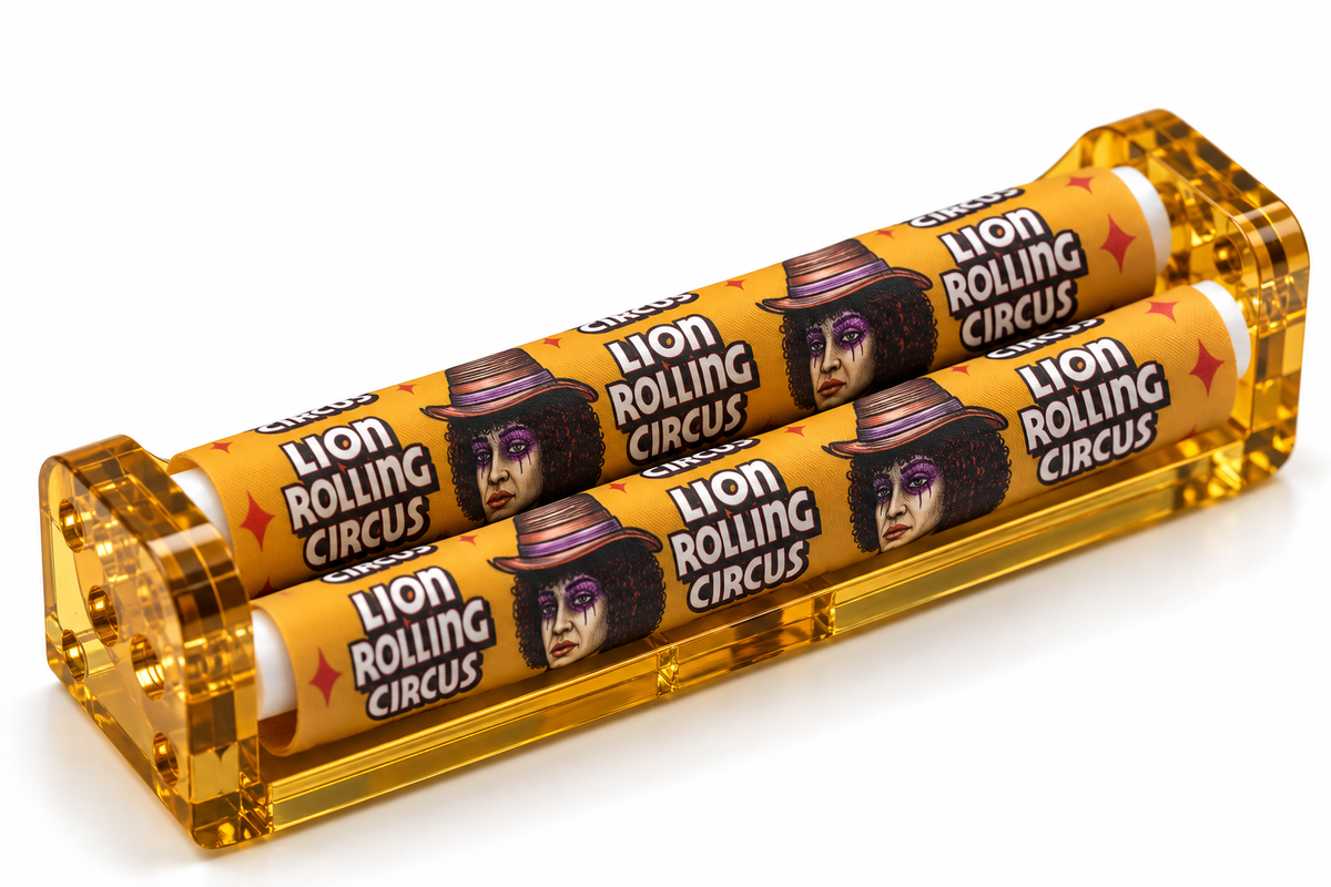 Rouleuse Lion Rolling Circus Big Smoke 110 mm orange – vue trois-quarts