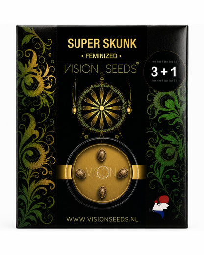 Super Skunk – 3+1 Graines de collection Vision Seeds®