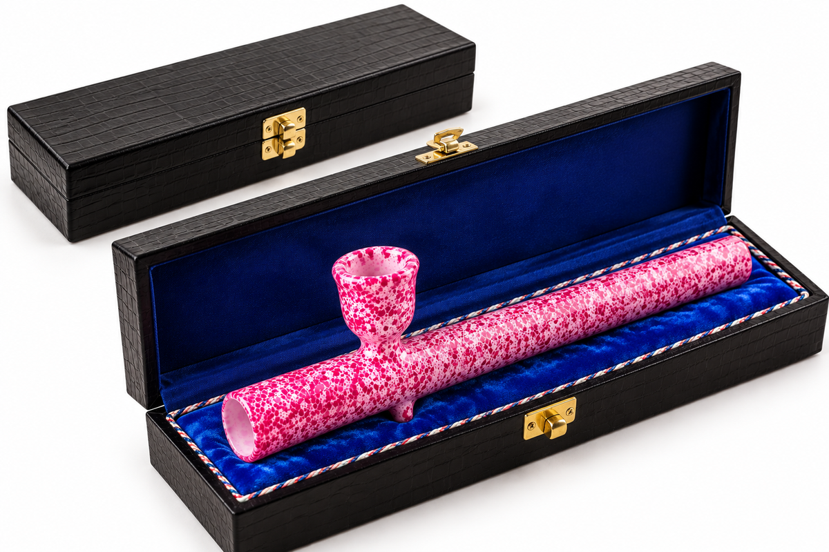 Steamroller en verre 25 cm présenté dans son coffret ouvert - Holypote 