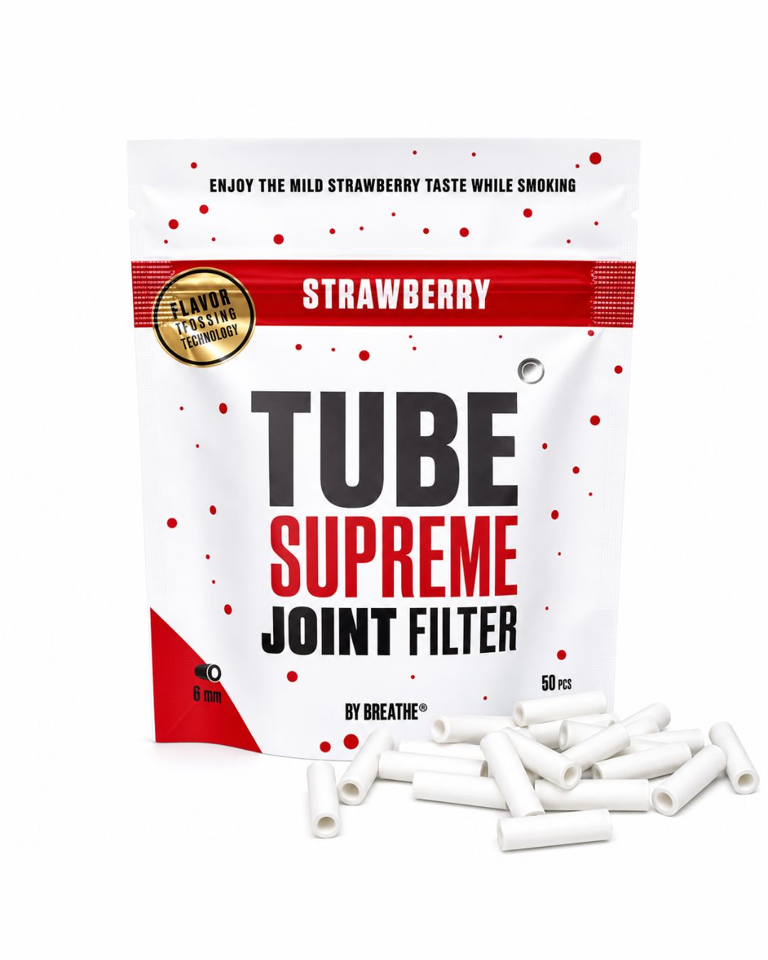 Tube Supreme Joint Filter 6 mm - Myrtille/Fraise