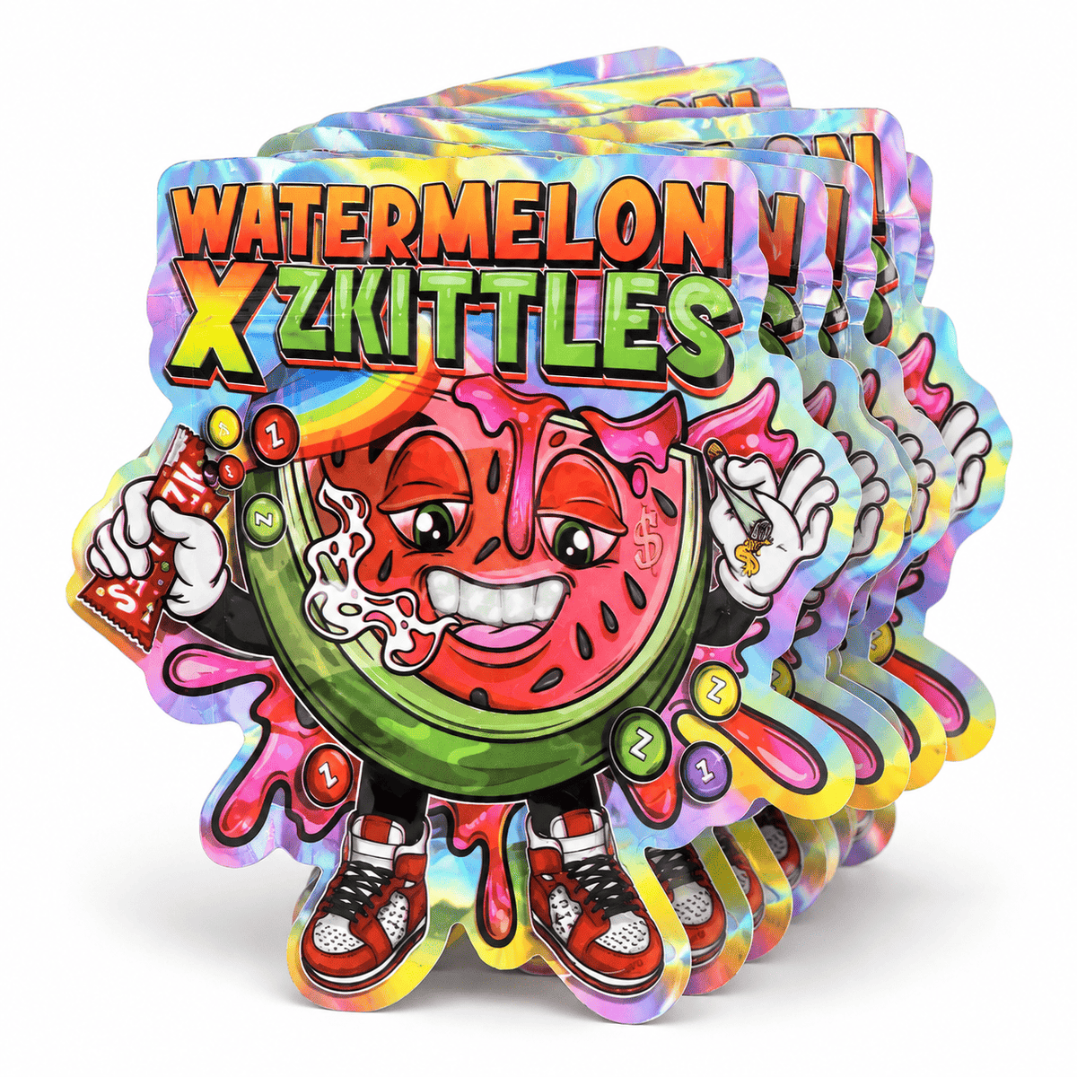 Lot de pochons Watermelon X Zkittles holographiques x50