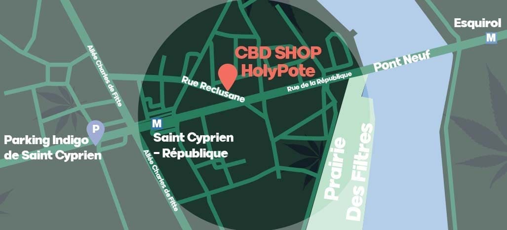 Carte CBD Shop Toulouse Boutique Magasin CDB